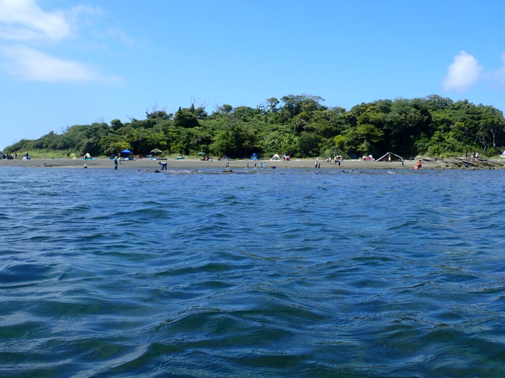 SUPから見る沖ノ島